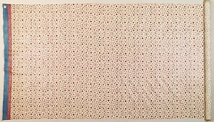 白地小花唐草文様金更紗