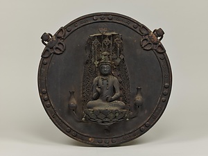 金銅聖観音懸仏