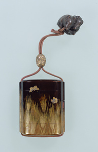 麦穂蝶蒔絵印籠