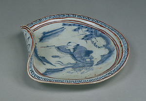 天啓赤絵寒山図反鉢