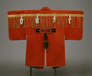 火事装束 緋羅紗地注連縄模様