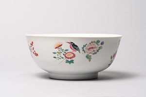 粉彩花鳥文鉢
