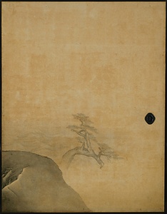 海辺老松図　第1面･月夜浮舟図　第4面