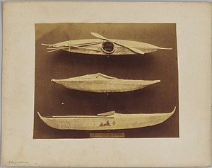 アメリカインディアンのカヌー