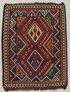 敷物 菱鋸歯文様