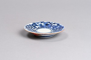 染付花鳥文盃台