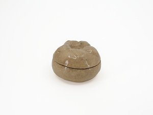 古萩　柿　香合