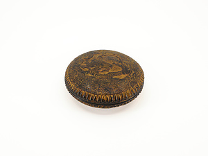 金箔　丸平手波口龍　香合