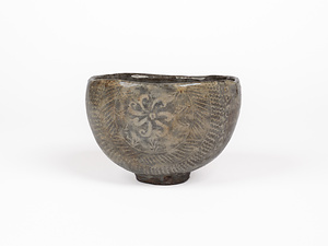 萩焼　俵手茶碗　銘豊年