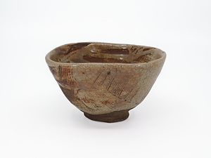 志野焼　銘夕立