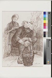 女坑夫 夕食の用意