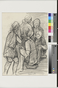 休憩時の選炭婦