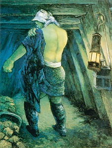 女坑夫（仕事前）