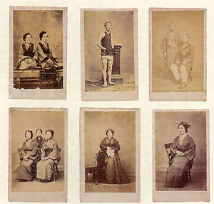 上野彦馬写場で撮影の鶏卵写真