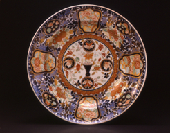 色絵花蝶文大皿