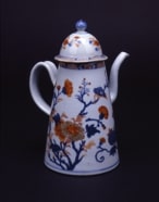 五彩花鳥文注器（中国伊万里）