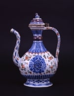 五彩花卉文水注