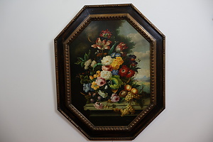 花と果物のある静物