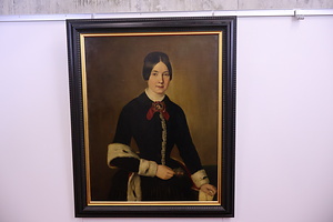 花を持つ女性の肖像(ニコラースの肖像)