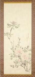 花卉鳥獣人物図