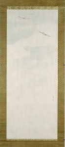 花卉鳥獣人物図