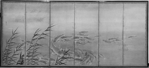 鯉図屏風