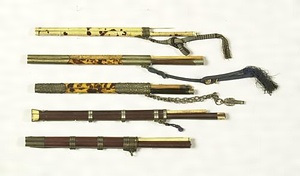 海亀張鞘真鍮金具附刀子