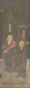 厨子扉絵　左側面扉絵