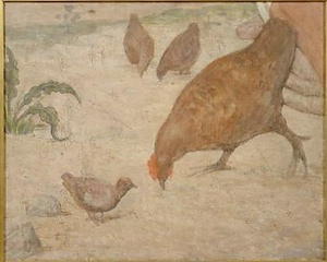 鶏（サント・ジュヌヴィエーヴ 部分）