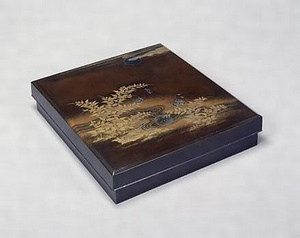 玉川蒔絵硯箱