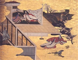 源氏物語図　竹河（巻44）