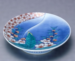 色鍋島桃文高台皿制作工程見本