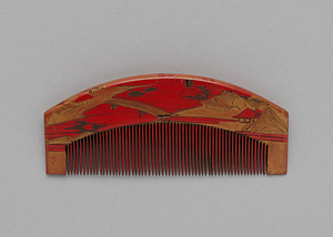 富士山水蒔絵櫛