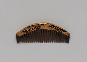 薄七宝文蒔絵櫛