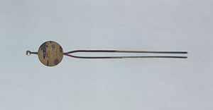 竜田川蒔絵銀平打簪