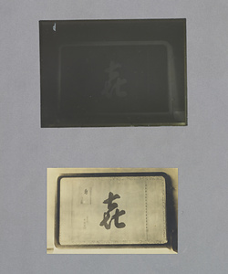 ガラス乾板／写真「㐂」