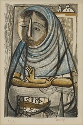 サボテンを売る女