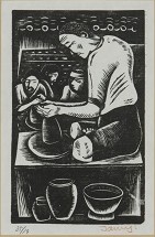 瀬戸十景　ろくろを廻す男