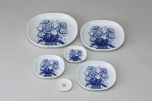 バッタの哲学No.3 花の皿セット