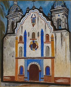 ある村の教会のファサード