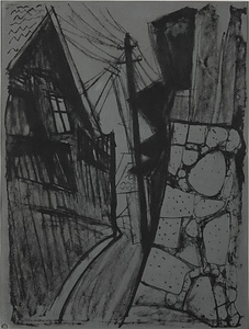 瀬戸の街（1961年リト）原版