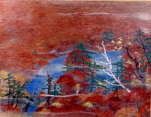 極彩色日光の秋図