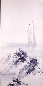 水墨風景図