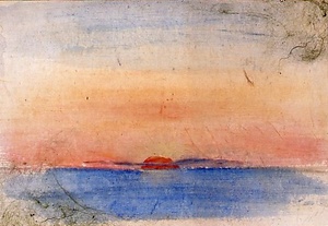 彩色日之出図（大作小下絵）