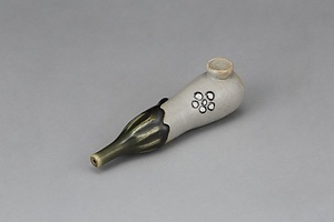 織部釉梅文煙管