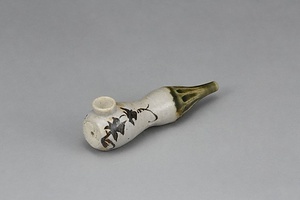 織部草花文煙管