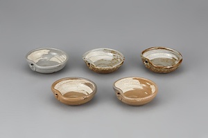 鼠志野刷毛目醤油皿