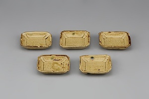 黄瀬戸四方小皿