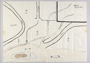 広瀬新川筋井路付替之図