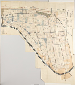 大山崎八幡宮御領内野田地絵図